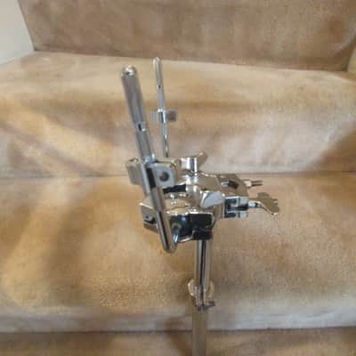 Ludwig Heavy duty chrome double tom mounting post, ball & socket w/ memory locks - clean! image 6