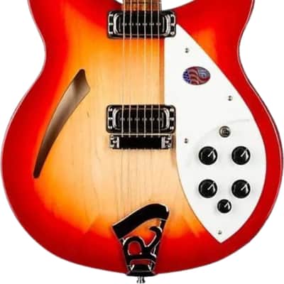 Rickenbacker 330 Semi-Hollow Electric Guitar, Rosewood Fingerboard, Fireglo image 2