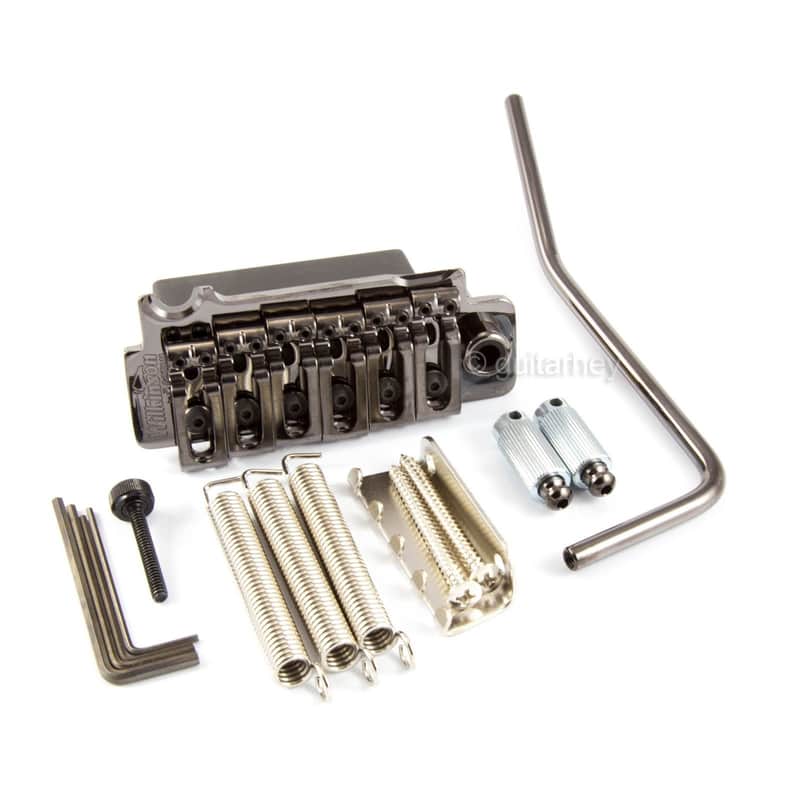Wilkinson Lic by Gotoh VG300 Tremolo Bridge - 2 and 1/8" Spacing - COSMO BLACK image 1