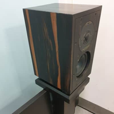 Shun Mook BBC LS3/5a Speakers 1980s - Real Ebony wood image 6