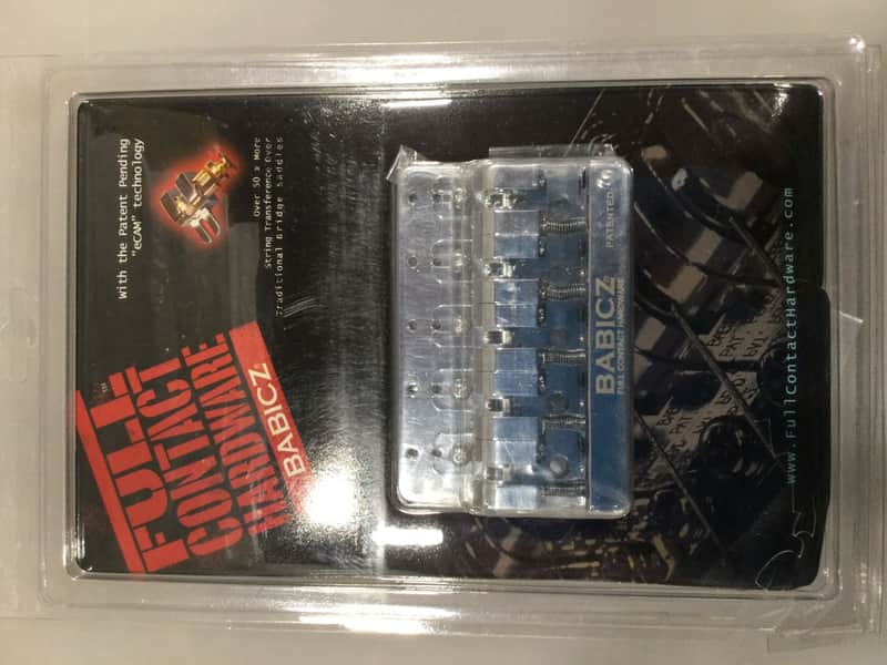 Babicz Full Contact Hardware FCH5CH 5-String Bass Bridge 5-Hole Mount Chrome image 1