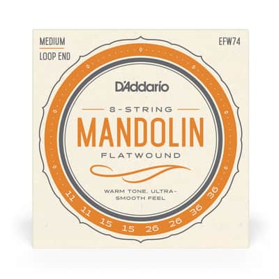 D'Addario Stainless Steel Flat Wound Mandolin 11-36 image 5