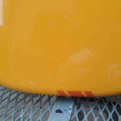 1969 Fender Mustang Custom Orange with racing stripes Excellent image 21