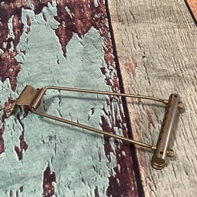 Vintage original Gibson Tailpiece  1950’s  Nickel adjustable with feet image 4