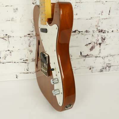 1980s MIJ Fender Telecaster Thinline Mahogany Body Semi-Hollow Electric Guitar image 11