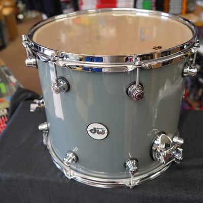 DW Design Series 14" Maple Floor Tom w/ Legs - Steel Gray Lacquer | 12x14" image 8