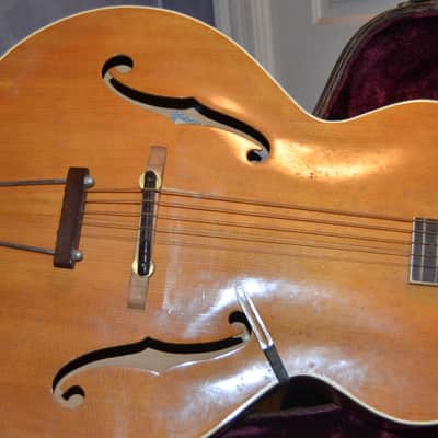 Epiphone Blackstone archtop acoustic 1940's Natural, project guitar. image 2