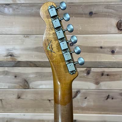 Fender Custom Shop LTD Custom Tele Thinline Heavy Relic Electric Guitar - Chocolate 3-Tone Sunburst image 6