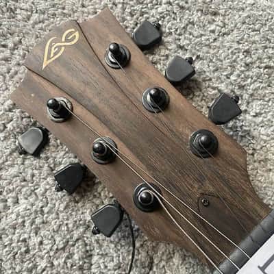 LAG Black Single Cut Electric Guitar, Mahogany Body and Neck, Rosewood Fingerboard, HH Closed Humbucker Pickups image 3