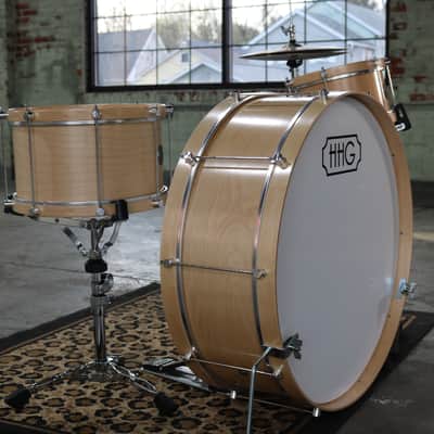 HHG Drums Maple Single Tension Drum Set  Natural Satin Lacquer image 6