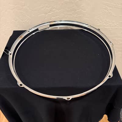 Vintage 60's/70's Slingerland 15" 8-Hole COB Chrome-over-Brass Stick Saver Snare Side Hoop (Rm 4 Box 32) image 5