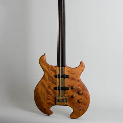 Tobias  Hand Made Prototype Solid Body Electric Bass Guitar (1977), black gig bag case. image 1