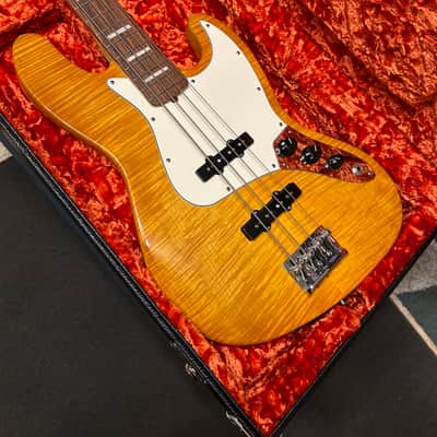 Fender Jazz Bass Select Series 2012 - Amber bust Flamed maple image 1
