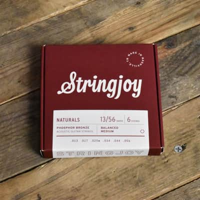 Stringjoy Naturals | Medium Gauge (13-56) Phosphor Bronze Acoustic Guitar Strings image 1
