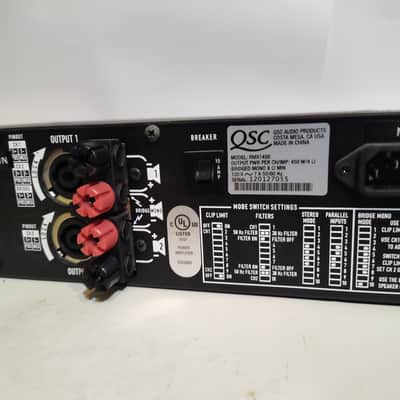 QSC RMX1450 1400-Watt Power Amplifier 2000s - Black image 4
