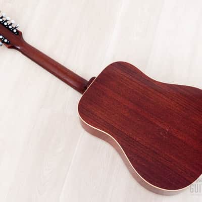 1966 GIbson B-45-12 Vintage Dreadnought 12-String Acoustic Guitar Cherry Sunburst w/ Case image 15