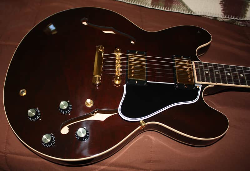 Gibson Custom ES-335 Dot Figured Transparent Brown/Gold 2010 Memphis image 1