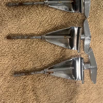Slingerland Bass claws and T rods 70s - Chrome image 2