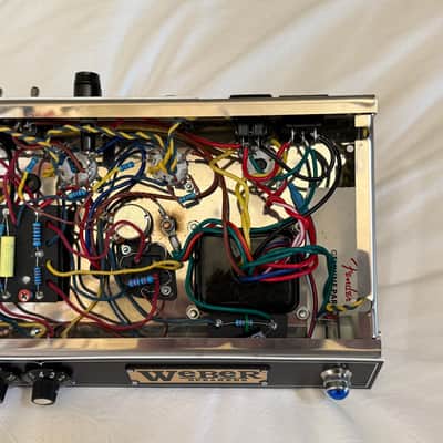 Weber 6A14 64' Custom Hand Wired Princeton Reverb Tribute 12 Watt 1x10" Tube Amp Guitar Combo - Royal Blue image 22