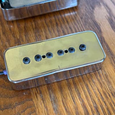 Landline Obelisk P90 Pickup Set - Neck and Bridge - Chrome - Hand Wound in USA image 6