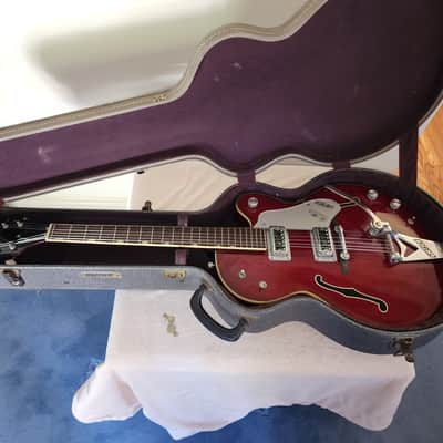 Gretsch 6119 Chet Atkins Tennessean 1967 - Deep Rose Cherry Finish image 11