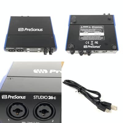 PreSonus Studio 26C 2x4 USB-C Audio / MIDI Interface 2019 - Present - Black image 10