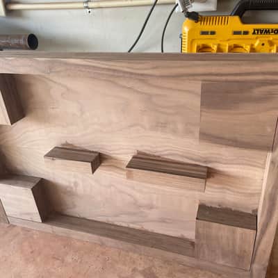 Custom made turntable isolation platform made with Solid walnut wood image 11