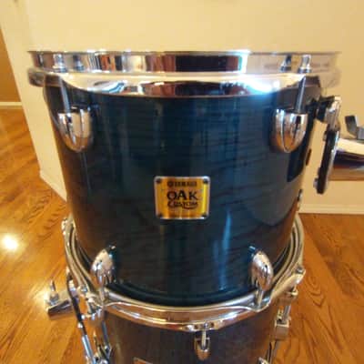 Yamaha Oak custom made in Japan 10 x 13 inch rack tom emerald uzukuri lacquer outstanding! image 1