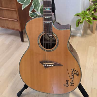 Dave Mustaine's personal Dean Recording Studio Acoustic Guitar Martin D45 Cutaway MEGADETH Artist Signed owned by DAVE MUSTAINE with custom USA tour soft case image 8