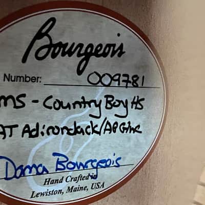 BOURGEOIS   OMS-12  Country Boy HS Heirloom Series AT -  Adirondack AP Hide Glue 12 Fret image 16