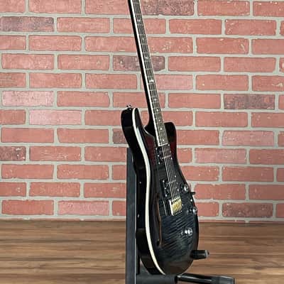 PRS SE Custom 24 Semi-hollow Piezo Electric Guitar - Charcoal Burst image 6
