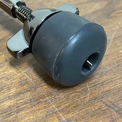 Tama Black Nickel Drum Spurs w Mounts Complete Pair image 9