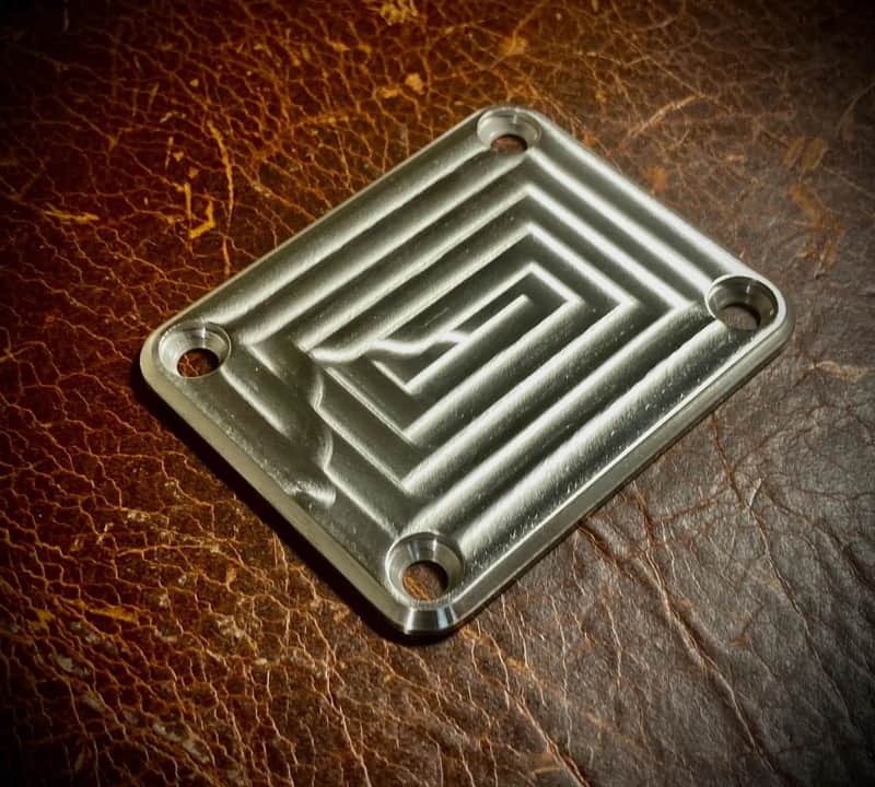 Van Dyke-Harms Machined Finish, Extra Thick Neck Plate (only) 2025 - Machined Stainless Steel image 1