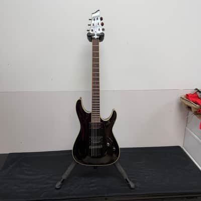 Used Schecter DIAMOND SERIES C-1 EX Blackjack Baritone Electric GuitarĀ image 1
