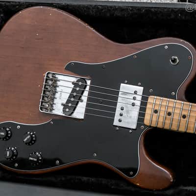 1978 Fender Telecaster Custom with Maple Fretboard in Walnut (Mocha) 7.2lbs image 10