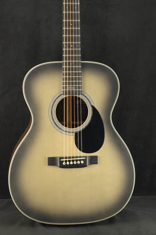 Martin OMJM John Mayer 20th Anniversary Platinum Gray Burst image 1