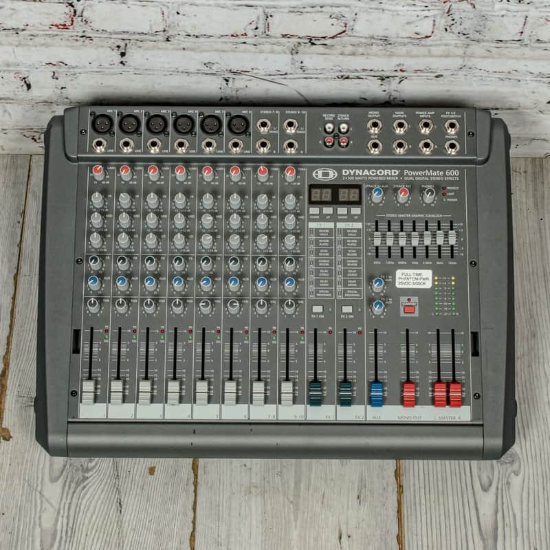 Dynacord - PowerMate 600 - 8-Channel Powered Mixer, FX, w/ | Reverb