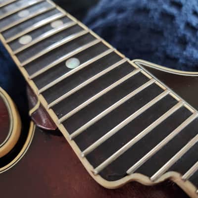 Morgan Monroe Rocky Top MDM-1 F-style mandolin w/hsc + extras - natural/relic image 11