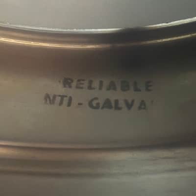 Ludwig No. 400 Supraphonic 5x14" 10-Lug Aluminum Snare Drum with Pointed Blue/Olive Badge 1969 - 1979 - Chrome-Plated image 13