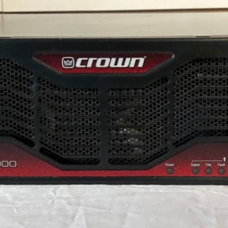 2000s Crown CE4000 2-Channel Power Amplifier Black and Red