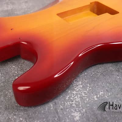 Sienna Burst F-Hole 2PC Alder S type Body Tremolo Rout, ST Custom S-Style Body, Vintage Guitar Part Replacement, Guitar DIY Building Kit image 9