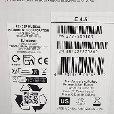 PreSonus Eris E4.5 Studio Monitors 2-Way Powered 4.5" Active Media - New in Box image 8