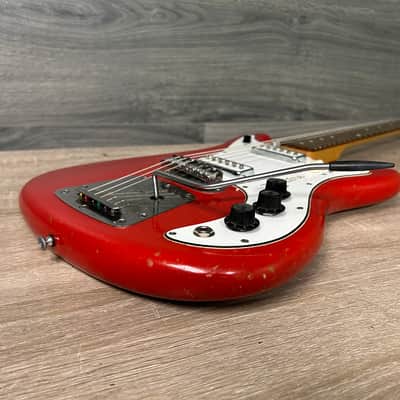 1965 Magnatone Tornado X-15 Red Sparkle Electric Guitar with Hard Case #2687 image 22