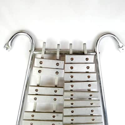 Marching Bell Lyra Glockenspiel Xylophone Vintage 60s Large Size Frame 2-Octave image 2