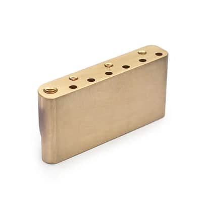 Brass Guitar Strat Stratocaster Style Bridge Tremolo Block image 1