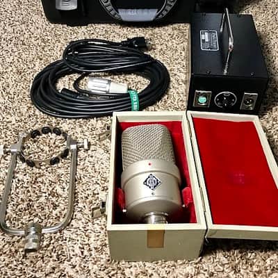 Neumann M 49 Large Diaphragm Multipattern Tube Condenser Microphone 1952 - 1974 Nickel image 1