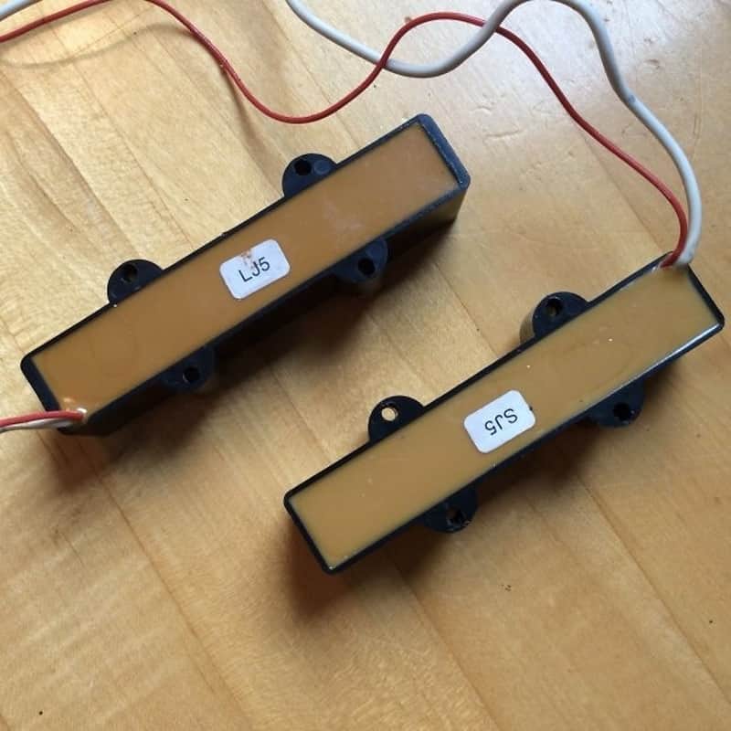 Vintage EMG Jazz Bass pickup set 1980s fender image 1