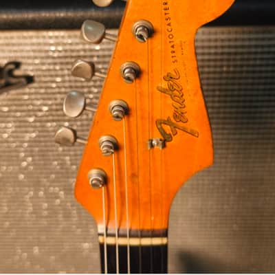 Fender Stratocaster 1964 Fiesta Red Refin Hardtail conversion 3kg image 3