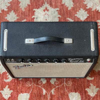 1966 Black Panel Fender Princeton Reverb-Amp - 110 Volts image 4