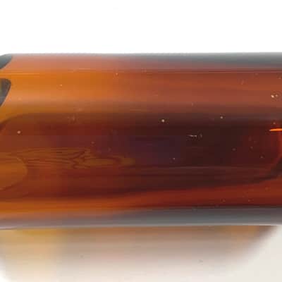 The Rock Slide Guitar Slide Amber Glass - Medium